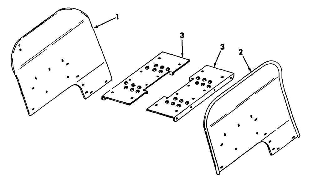 Fenders And Platforms Diagram and Parts List for CUB185  Cub Cadet Lawn Tractor